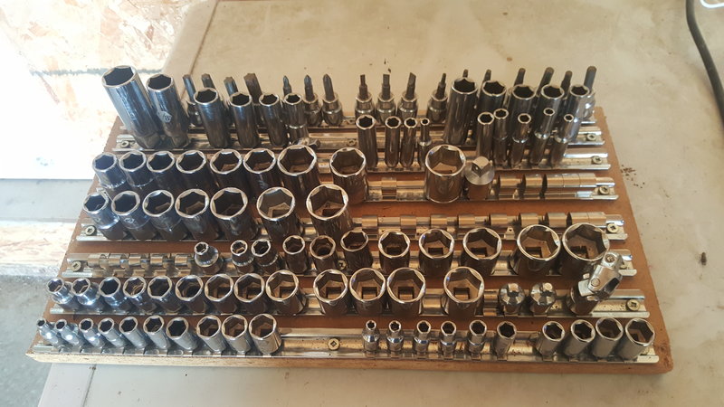 My homemade socket organizer tray